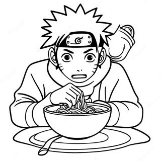 Naruto Eet Ramen Kleurplaat 70123-57979