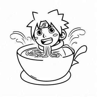 Naruto Eet Ramen Kleurplaat 70123-57980