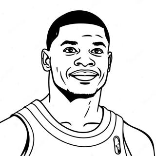 Russell Westbrook Kleurplaten