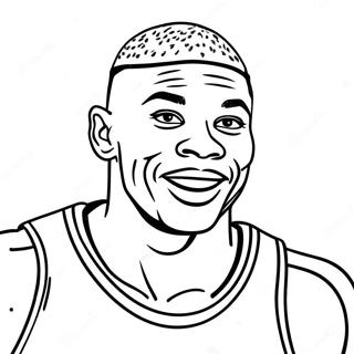 Russell Westbrook Kleurplaat 70323-58127