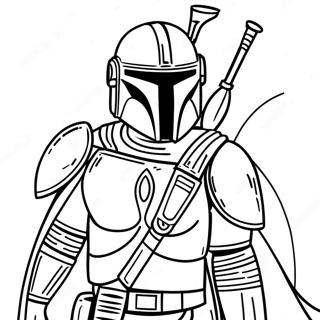 Star Wars Mandalorian Kleurplaten