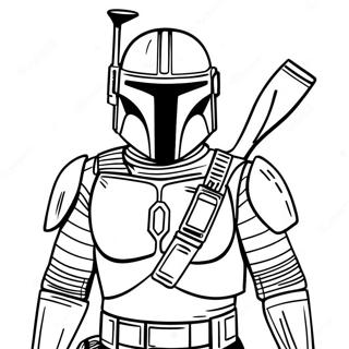 Star Wars Mandalorian Kleurplaat 70623-58378