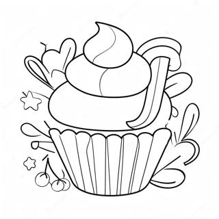 Heerlijke Cupcake Bak Kleurplaat 7065-5752