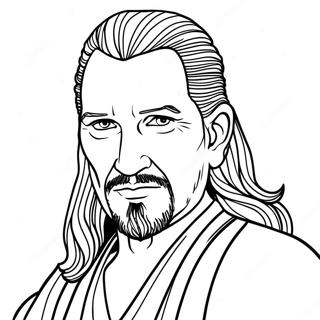 Kleurplaat Qui Gon Jinn 70753-58483