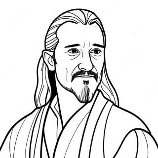 Kleurplaat Qui Gon Jinn 70753-58484