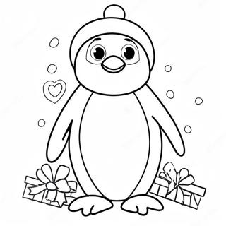 Kleurplaat Van Kerst Pinguin 70823-58530