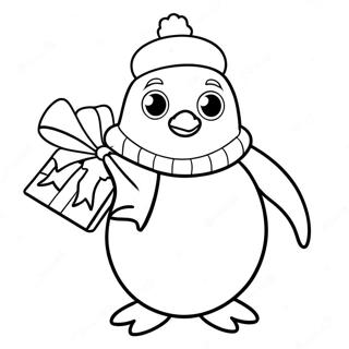 Kleurplaat Van Kerst Pinguin 70823-58532