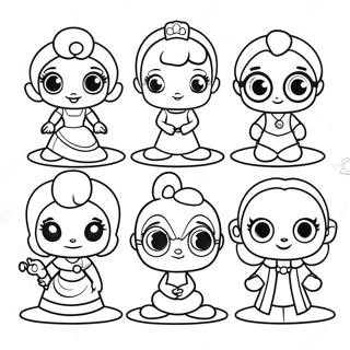 Schattige Funko Pop Disney Personages Kleurplaat 70834-58550