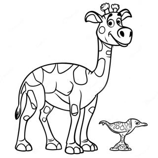 Melman Madagaskar Kleurplaten