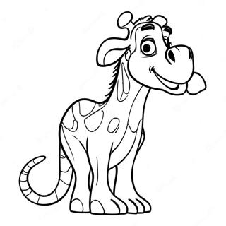 Melman Madagascar Kleurplaat 70863-58582