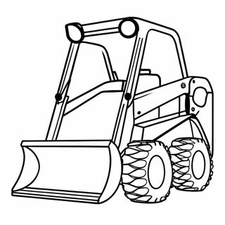 Skid Steer Zware Machines Kleurplaat 7104-5779