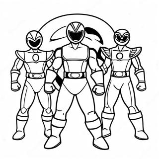 Mighty Morphin Power Ranger Team Kleurplaat 71164-58818