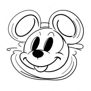 Mickey Mouse Gezicht Kleurplaat 71203-58846