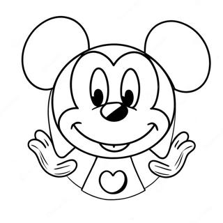 Mickey Mouse Gezicht Kleurplaat 71203-58847