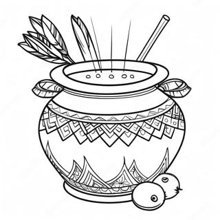 Traditionele Pongal Pot Kleurplaat 71284-58913