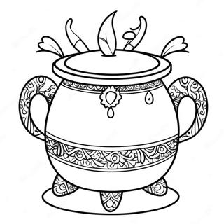 Traditionele Pongal Pot Kleurplaat 71284-58914