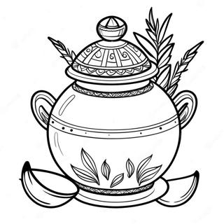 Traditionele Pongal Pot Kleurplaat 71284-58915