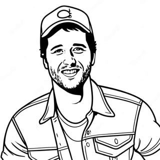 Luke Bryan Kleurplaten