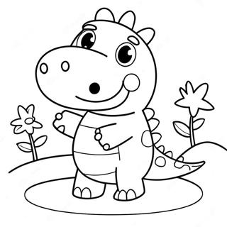 Peppa Pig Dinosaurus Kleurplaat 71393-58995