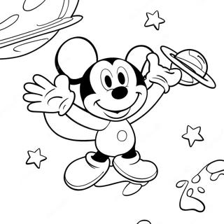 Mickey Mouse Clubhuis Ruimte Avontuur Kleurplaat 71433-59047