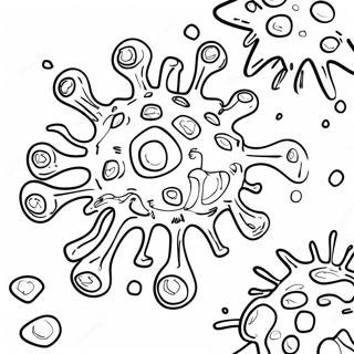 Kleurplaat Van Een Virus 71613-59178