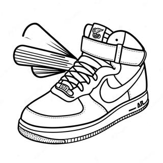 Air Force 1 Sneaker Kleurplaat 7174-5834