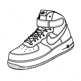 Air Force 1 Sneaker Kleurplaat 7174-5835