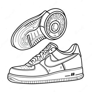 Air Force 1 Sneaker Kleurplaat 7174-5836