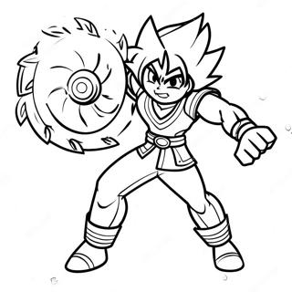 Beyblade Achilles In Gevecht Kleurplaat 72034-59509