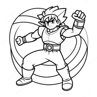 Beyblade Achilles In Gevecht Kleurplaat 72034-59510