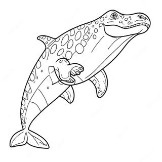 Mosasaurus Kleurplaat 7214-5866