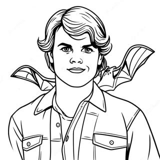 Steve Harrington Met Knuppel Kleurplaat 72235-59662