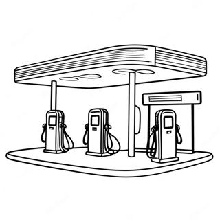 Tankstation Kleurplaat 72294-59707