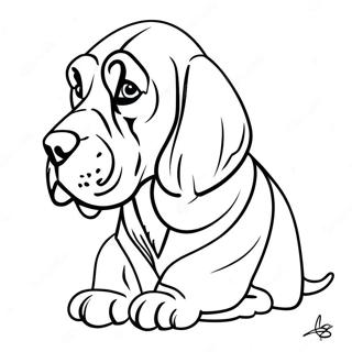 Bloodhound Kleurplaat 72314-59723