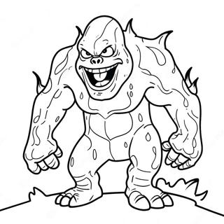 Vurige Lava Monster Kleurplaat 72395-59796