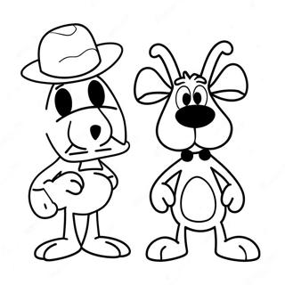 Rocky En Bullwinkle Kleurplaat 72824-60144