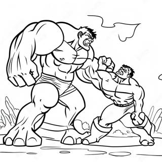 Hulk Vs Abomination Epische Strijd Kleurplaat 72924-60223