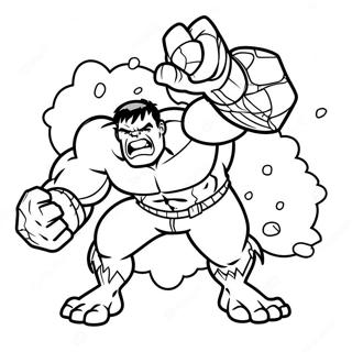 Hulk Smash Kleurplaat 72925-60212