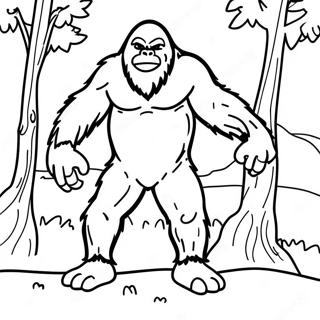 Sluwe Sasquatch Kleurplaten