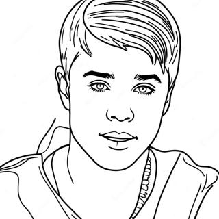 Justin Bieber Kleurplaat 7314-5947