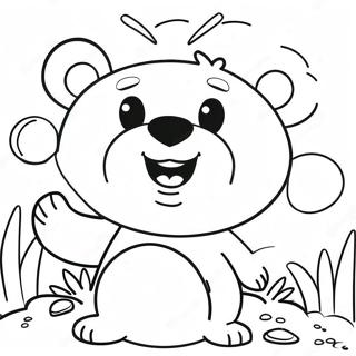 Blije Funshine Bear Kleurplaat 73345-60549