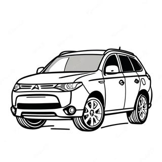 Mitsubishi Outlander Suv Kleurplaat 73415-60608