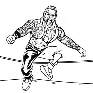 Jeff Hardy Springend Van De Touwen Kleurplaat 73606-60749