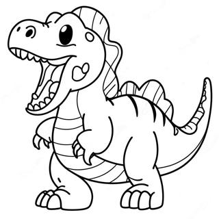 Rex De Dinosaurus Brullende Kleurplaat 73746-60866