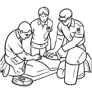 Cpr Trainingssessie Kleurplaat 73995-61058