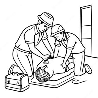 Cpr Trainingssessie Kleurplaat 73995-61059