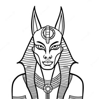 Anubis Kleurplaat 74015-61075