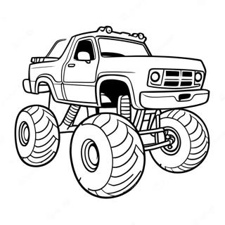 Bigfoot Monstertruck Kleurplaat 74035-61093