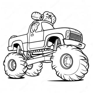 Bigfoot Monstertruck Kleurplaat 74035-61095