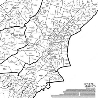 Massachusetts Staat Contour Kleurplaat 74225-61242